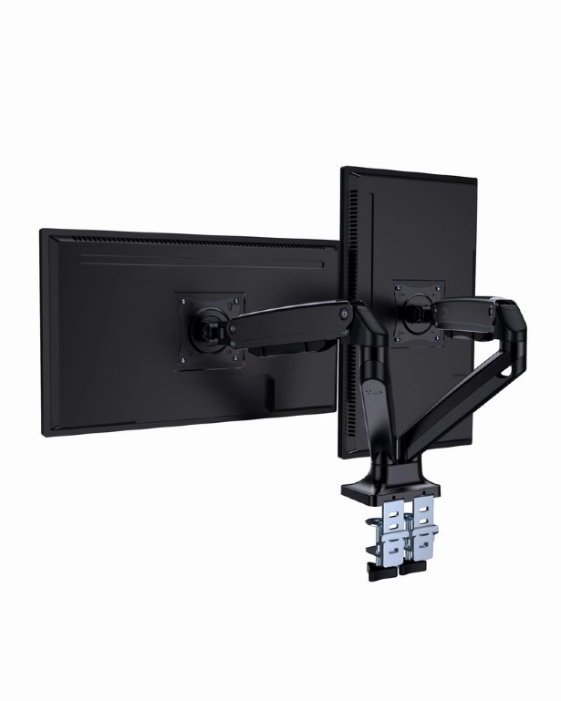 Brat de montare pentru 2 monitoare, cu miscare completa, 17”-35” Gembird MA-DA2-03 photo 3
