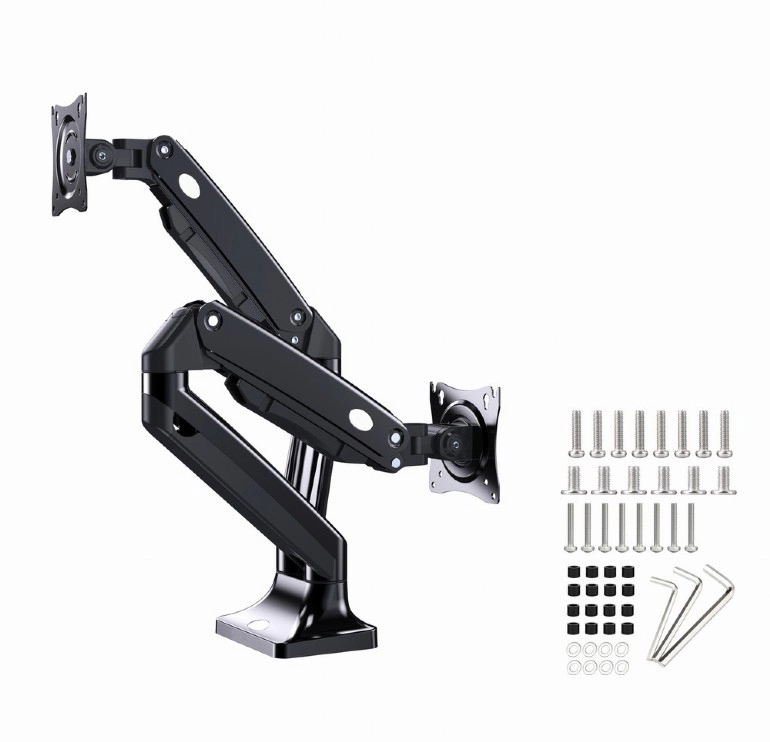 Brat de montare pentru 2 monitoare, cu miscare completa, 17”-35” Gembird MA-DA2-03 photo 6
