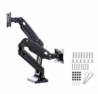 Brat de montare pentru 2 monitoare, cu miscare completa, 17”-35” Gembird MA-DA2-03 thumbnav 6