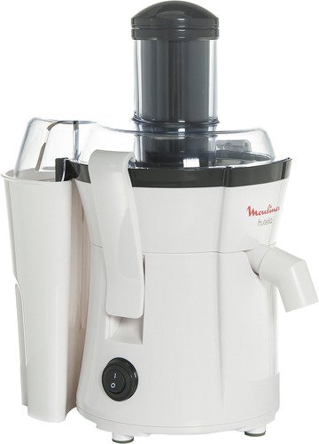 Соковыжималка центробежная Moulinex JU3508B39, 0.5 л, 400 Вт, 1 скоростей, Белый photo 1 Соковыжималка центробежная Moulinex JU3508B39, 0.5 л, 400 Вт, 1 скоростей, Белый photo 1