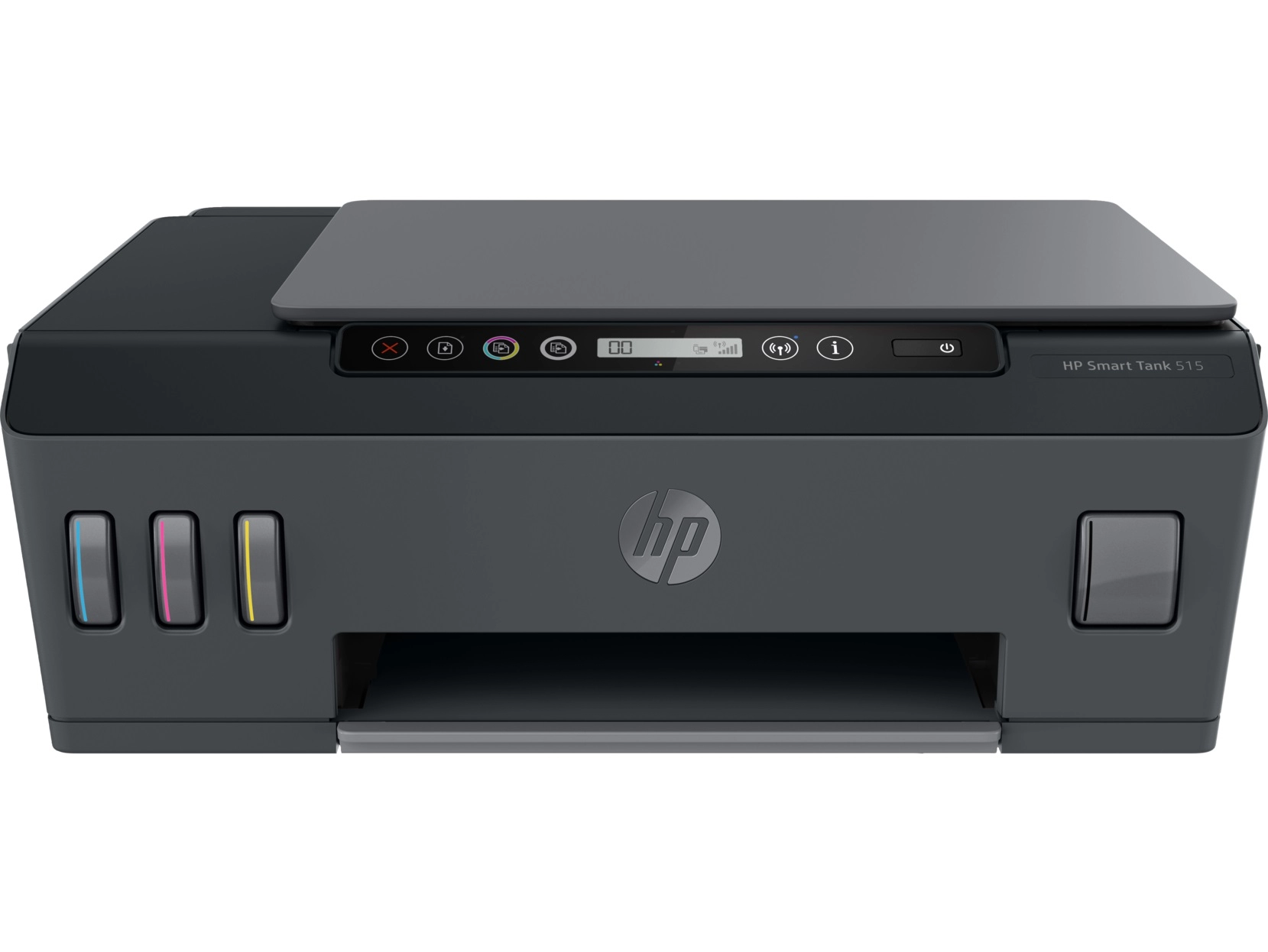 MFD CISS HP Smart Tank 515 Wireless, Black/Gray, A4, up to 11ppm/5ppm black/color, up to 4800x1200 dpi, 1200x1200 dpi, Up to 800 p/m, 800Mhz, 256 Mb, 7 segment LCD, Hi-Speed USB 2.0, Wi-Fi, Bluetooth LE, (3*GT53XL Black 135ml, 1*GT52 C/M/Y) photo 1