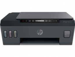 MFD CISS HP Smart Tank 515 Wireless, Black/Gray, A4, up to 11ppm/5ppm black/color, up to 4800x1200 dpi, 1200x1200 dpi, Up to 800 p/m, 800Mhz, 256 Mb, 7 segment LCD, Hi-Speed USB 2.0, Wi-Fi, Bluetooth LE, (3*GT53XL Black 135ml, 1*GT52 C/M/Y) 