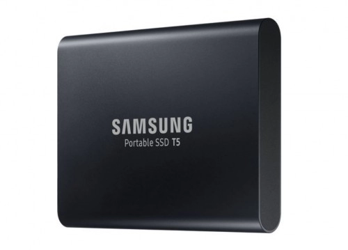 M.2 External SSD 2.0TB Samsung T5 USB 3.1 Gen 2, Black, USB-C, Includes USB-C to A / USB-C to C cables, Sequential Read/Write: up to 540/540 MB/s, V-NAND (TLC), Windows®, Mac, PS4 and Xbox One compatible, Light, Portable, Durable photo 1