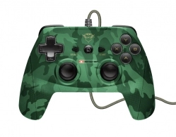 Trust GXT 540C Yula Wired Gamepad for PC and PlayStation 3, 13 buttons, 2 joysticks and D-pad, 3m cable, Camo 