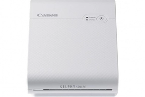 Compact Portable Printer SELPHY SQUARE QX10 White, 287x287dpi, 3 ink, approx. 43 sec, Built-in Battery, Wi-Fi, USB, Dim. 102,2 x 143,3 x 31,0 mm, 445gr., Sticker paper 72x85 mm, 68x68 mm printable area,(10 pcs in set), Media: XS-20L 20 pages 