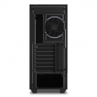 Sharkoon RGB HEX Black  ATX Case, with Side Panel of Tempered Glass, without PSU, Tool-free, 3D Hexagon Design Mesh Front Panel, Pre-Installed Fans: 6x120mm A-RGB Ring LED, ARGB Controller, 2x3.5" / 6x2.5", 1xTypeC, 2xUSB3.0, 1xHeadphones, 1xMic, 3xRemova thumbnav 3