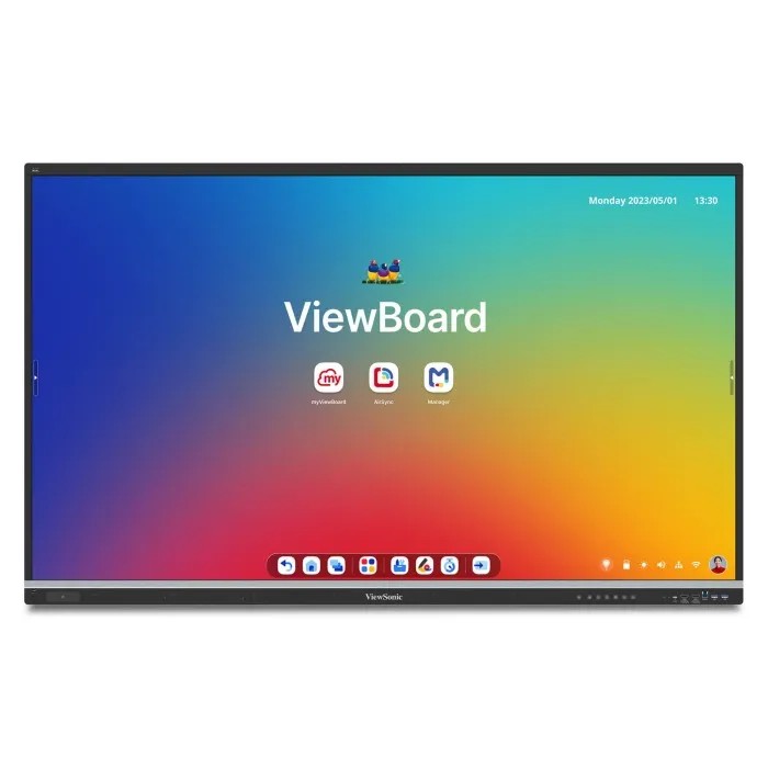 75” Smart interactive display ViewSonic IFP7551 / 4K / 16G RAM / 128GB Storage / Black photo 1