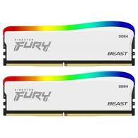 Memorie operativa Kingston FURY® Beast DDR4 White RGB Special Edition 3600 MHz 16GB (Kit of 2*8GB) thumbnav 1