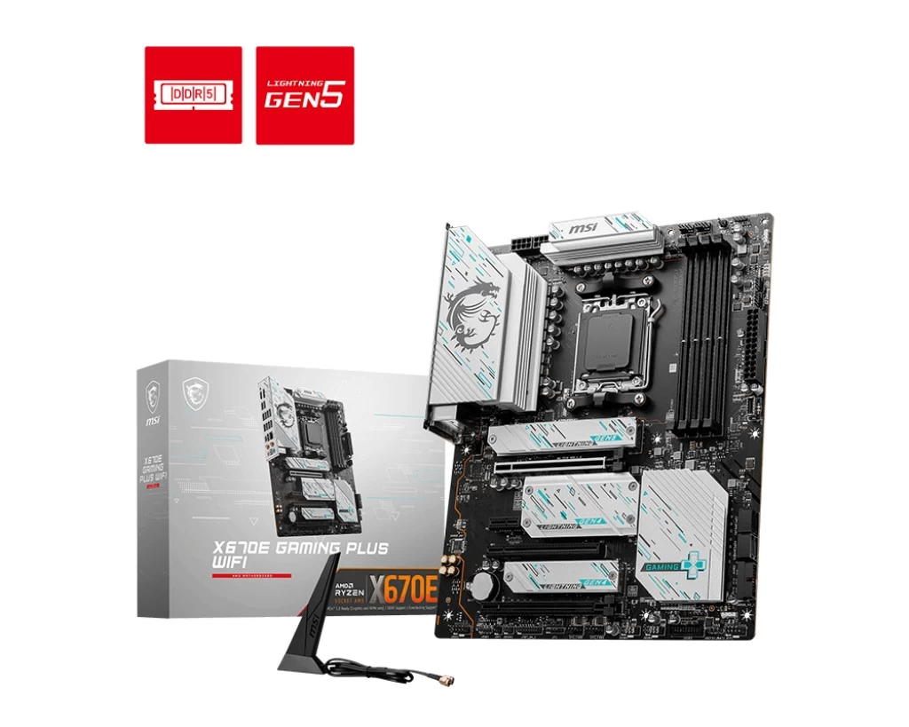 Материнская плата MSI X670E GAMING PLUS WIFI/ AM5/ AMD X670/ DDR5/ ATX photo 1