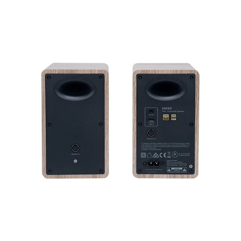 Boxe Edifier M60 Classic Oak/ 66W / Hi-Res Audio / LDAC / USB-C audio photo 3