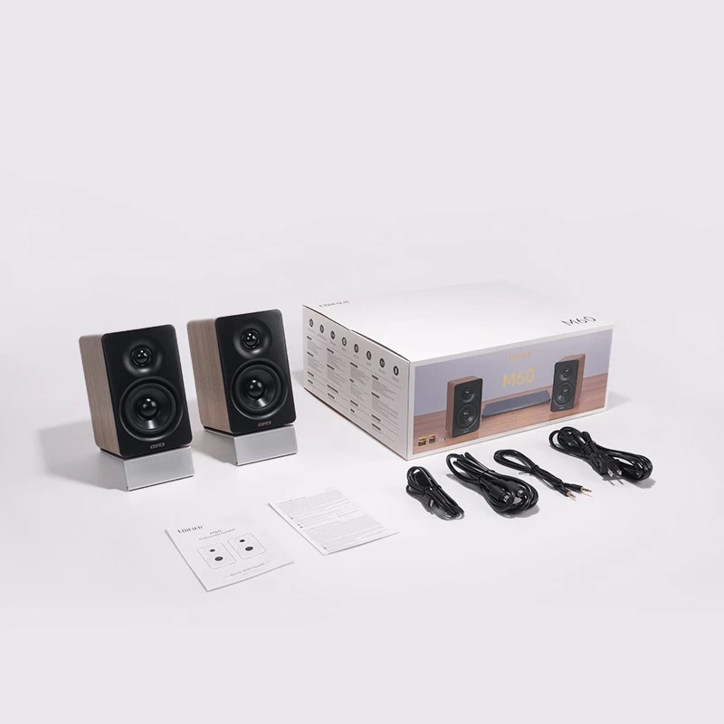 Boxe Edifier M60 Classic Oak/ 66W / Hi-Res Audio / LDAC / USB-C audio photo 4