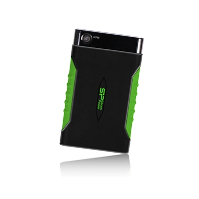 2.5” HDD Extern Silicon Power Armor A15 / 1TB / USB3.2 / Black/Green photo 2