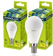 Bec LED Ergolux LED G45 9W E14 3000K 13173 