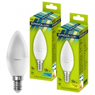 Bec LED Ergolux LED C35 5W E14 3000K thumbnav 1