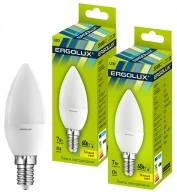 Bec LED Ergolux LED C35 7W E14 3000K 