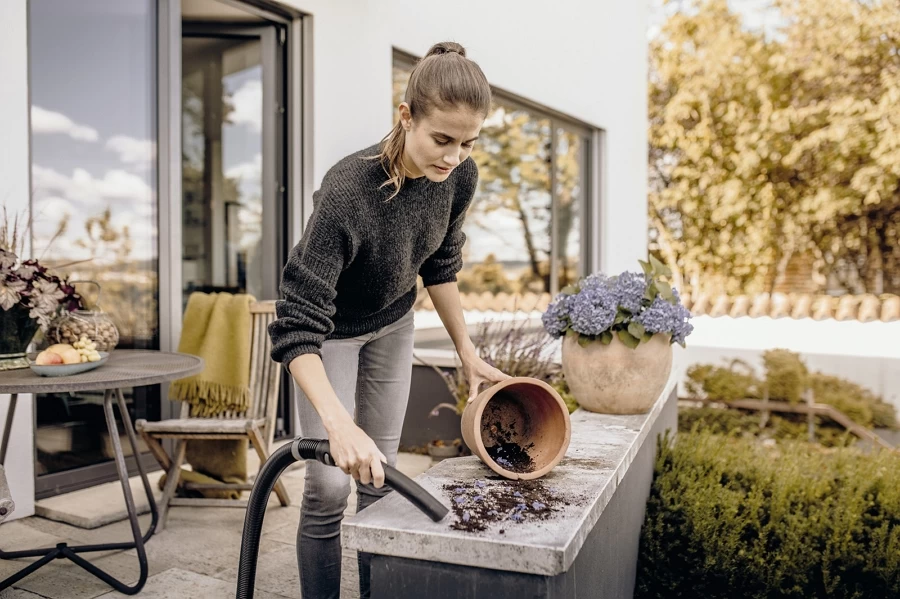 Пылесос моющий и с мешком Karcher WD3V / 1000Вт / Желтый с черным photo 5