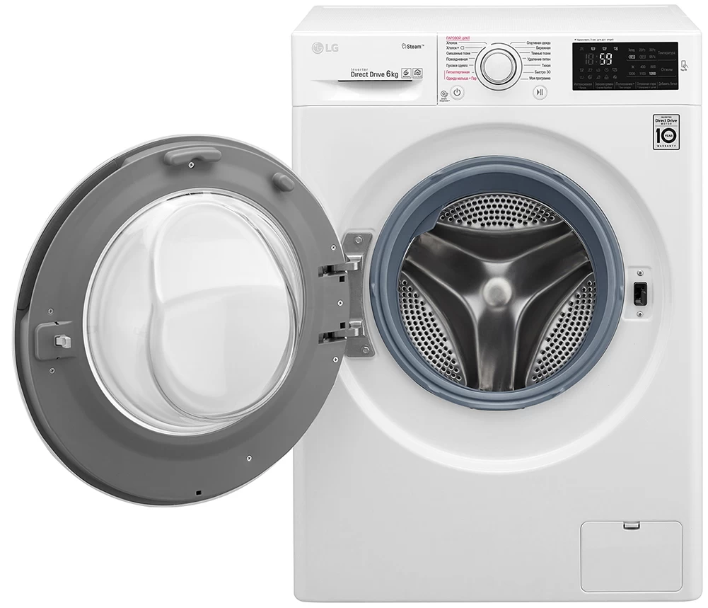 Стиральная машина LG F2M5NS3W 6 кг / 1200 об/мин / A / Белый photo 2