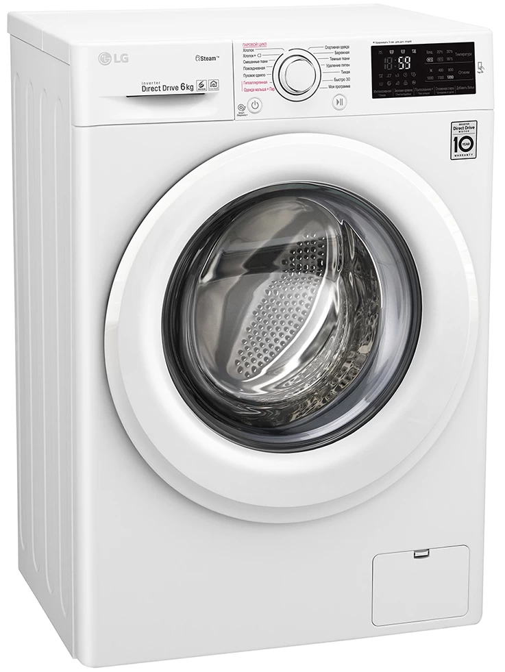 Стиральная машина LG F2M5NS3W 6 кг / 1200 об/мин / A / Белый photo 3