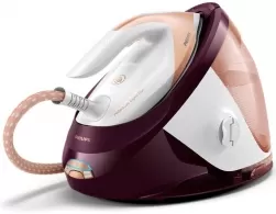 Утюг с парогенератором Philips GC8962/40, 2100 Вт, 180 г/мин и более г/мин, 1800 мл, Бежевый/Бордовый 