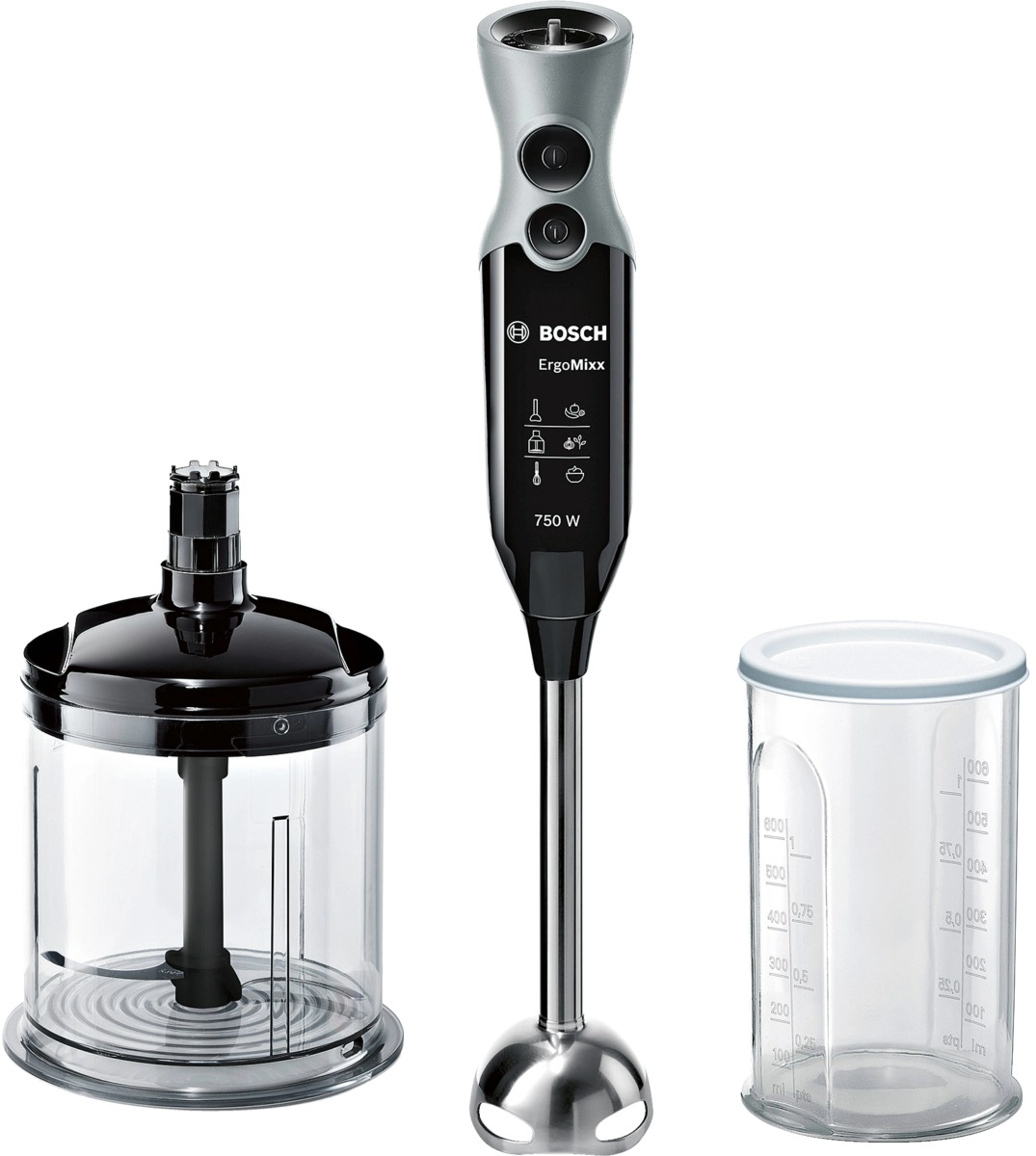 Blender Bosch MSM67140, 600 ml, 750 W, 12 trepte viteza, Negru photo 1