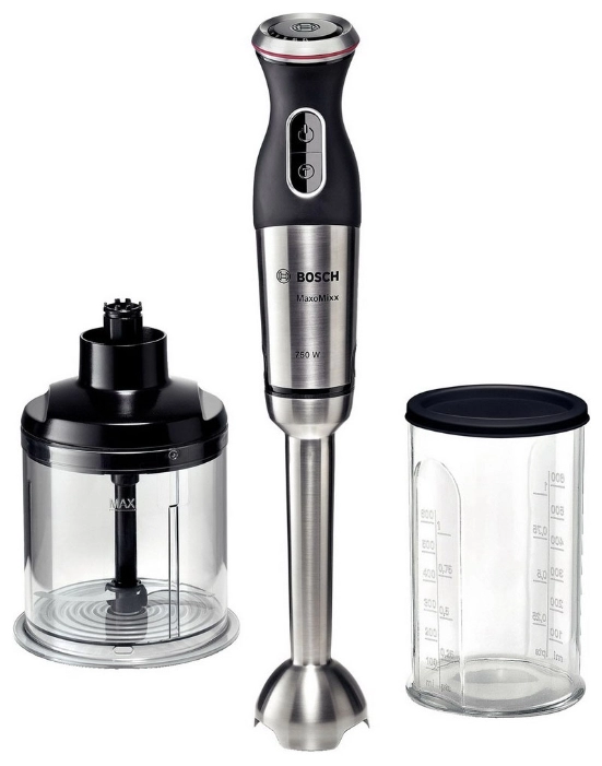 Blender Submersibil Bosch MSM87140 Negru cu inox / 12 viteze / 600 ml photo 1