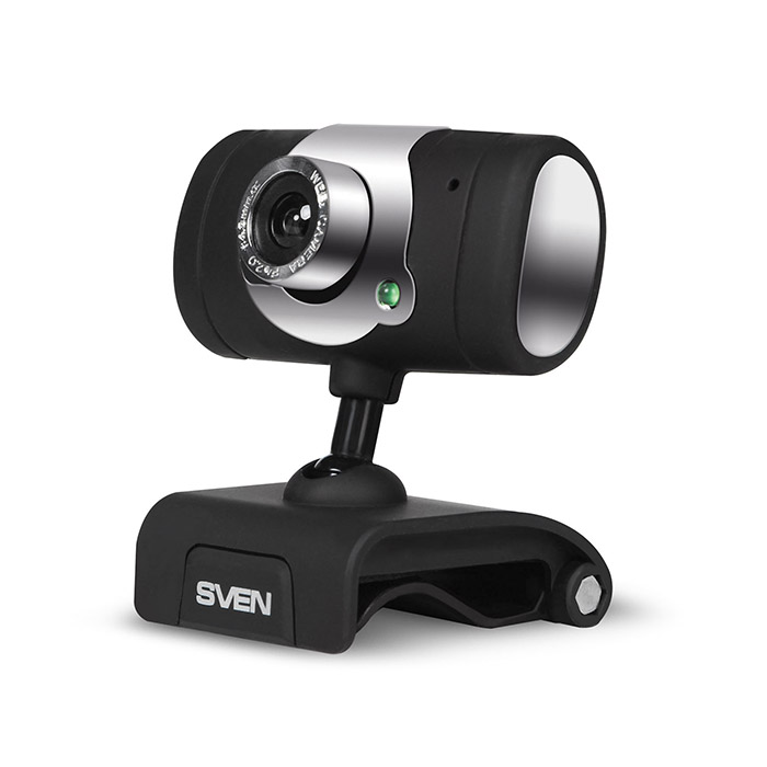 Camera SVEN IC-545, Microphone, 1.3Mpixel, 5G glass lens, hinge for easy camera rotation at any angle, UVC, USB2.0, Black photo 2