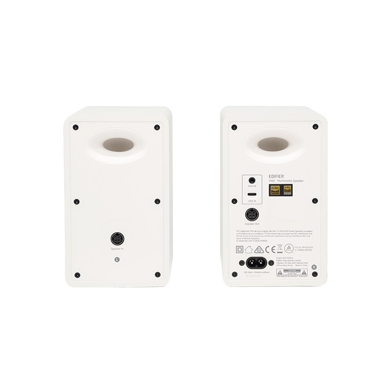 Boxe Edifier M60 White/ 66W RMS/ Bluetooth/ 3.5mm AUX/ USB-C audio inputs photo 3
