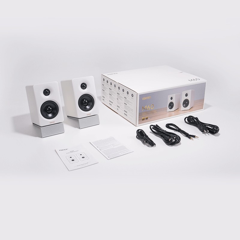 Boxe Edifier M60 White/ 66W RMS/ Bluetooth/ 3.5mm AUX/ USB-C audio inputs photo 4