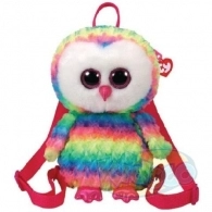 TY TY95003 Tg Owen - Multicolor Owl 25cm (Backpack) 