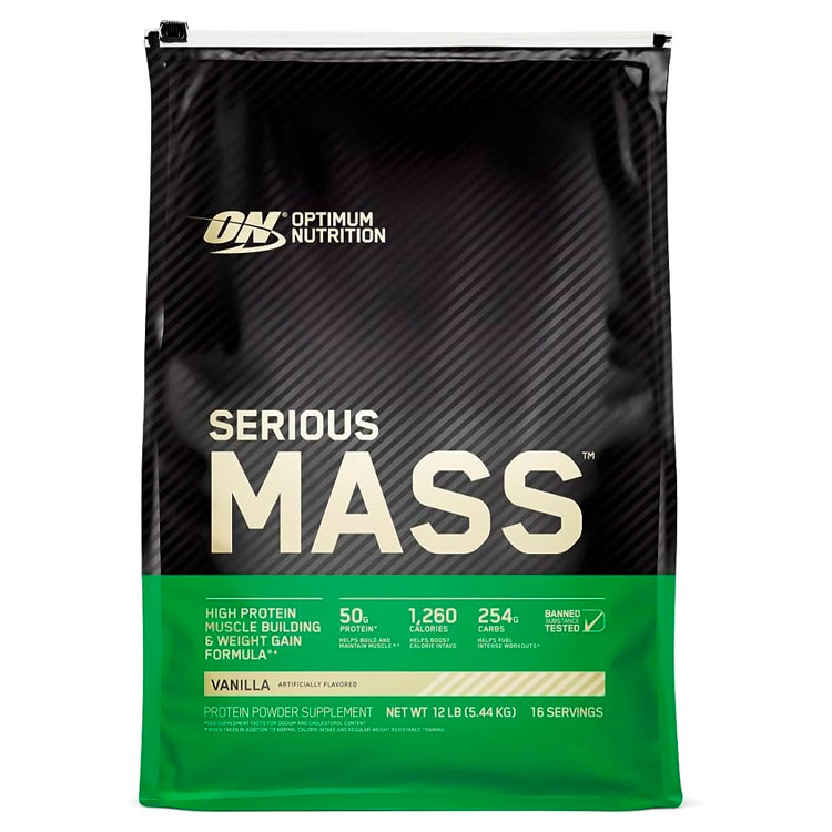 Gheiner Optimum Nutrition ON SERIOUS MASS VANILLA 12LB photo 1 Gheiner Optimum Nutrition ON SERIOUS MASS VANILLA 12LB photo 1