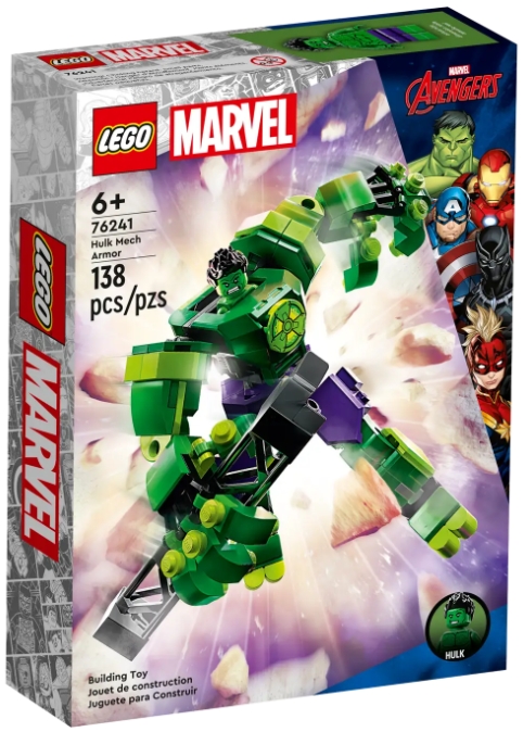 Constructor Lego Marvel Hulk Mech Armor 76241 de la 6+ ani photo 1