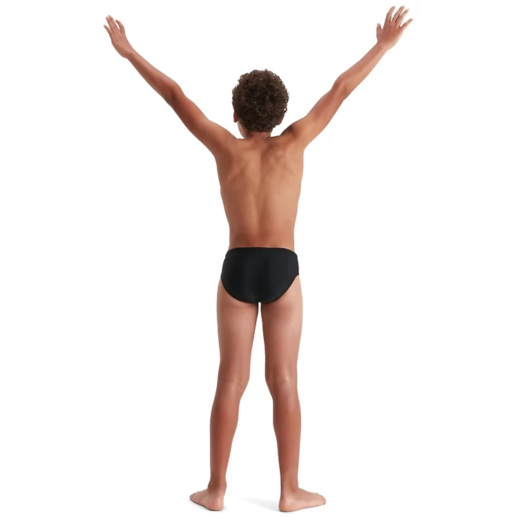 Slipi Speedo BOOM LOGO SPL 5CM BRF JM / Barbati / Mărime 15-16 / Negru-rosu photo 4