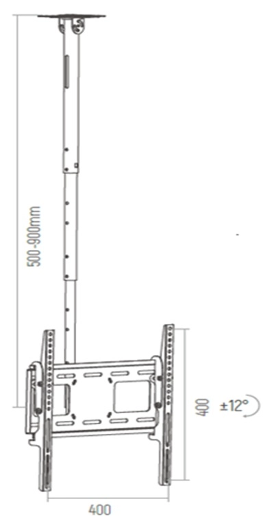 Кронштейн ТВ Brateck CM3741 photo 2