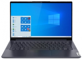 Lenovo Yoga 7 + Win10H 14ITL5 Grey, 14.0" 360° hinge IPS FHD 300 nits Touch (Intel i7-1165G7, 4xCore 2.8-4.7GHz, 16GB(on board) DDR4 RAM, 1TB M.2 2280 PCIe NVMe SSD, Iris Xe Graphics, WiFi-AX/BT5, Backlit KB, FPR, HD Webcam, Pen, 4cell,RUS,1.43kg) thumbnav 1