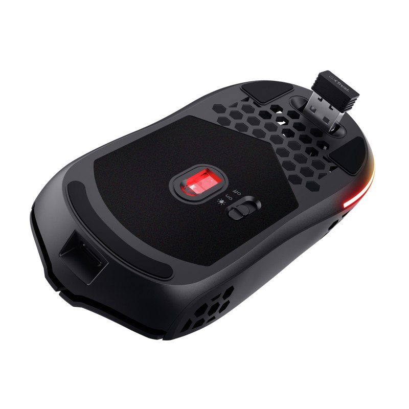 Wireless Gaming Mouse Trust GXT 929 HELOX, 2.4GHz, Black photo 5