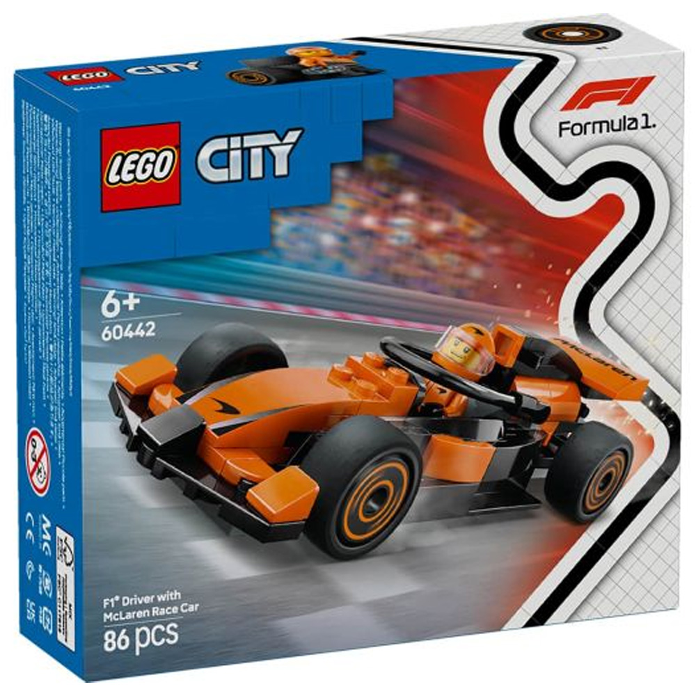 Constructor Lego City F1 Driver with McLaren Race Car 60442 de la 6+ ani photo 1