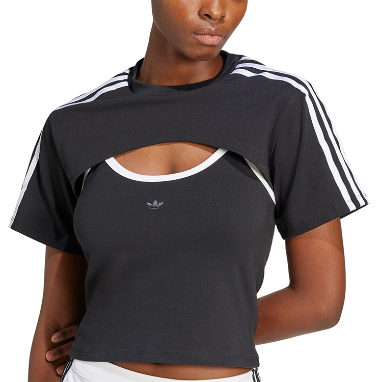 Футболка Adidas CUT-OUT TEE XXS Черный Женский photo 4