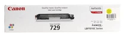 Laser Cartridge Canon 729 (HP CE312A), yellow (1000 pages) for LBP-7010C/7018C photo 1