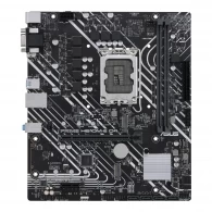 ASUS PRIME H610M-E D4, Socket 1700, Intel® H610 (13/12th Gen CPU), Dual 2xDDR4-3200, VGA, HDMI, DP,  CPU Intel graphics, 1xPCIe X16 4.0, 4xSATA3, 2xM.2, 1xPCIe X1, ALC897 7.1, 1xGbE LAN, 4xUSB3.2, 5X Pro III, RGB header, mATX 