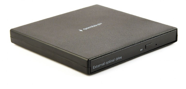 External DVD USB Drive Gembird  DVD-USB-04, CD-DA, CD-R, CD-RW, DVD+R, DVD+R DL, DVD+RW, DVD-R, DVD-R DL, DVD-RAM, DVD-ROM DL, DVD-RW, DVD-Video, Supported disc diameter: 80 mm,120 mm,  USB2.0, Black, Retail photo 1