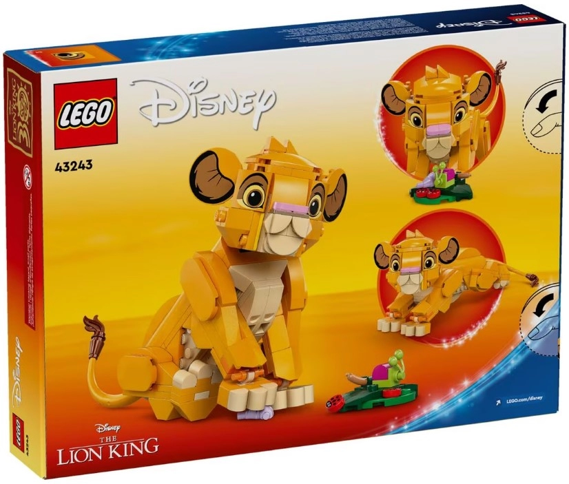 Constructor Lego Disney Simba the Lion King Cub 43243 de la 6+ ani photo 1