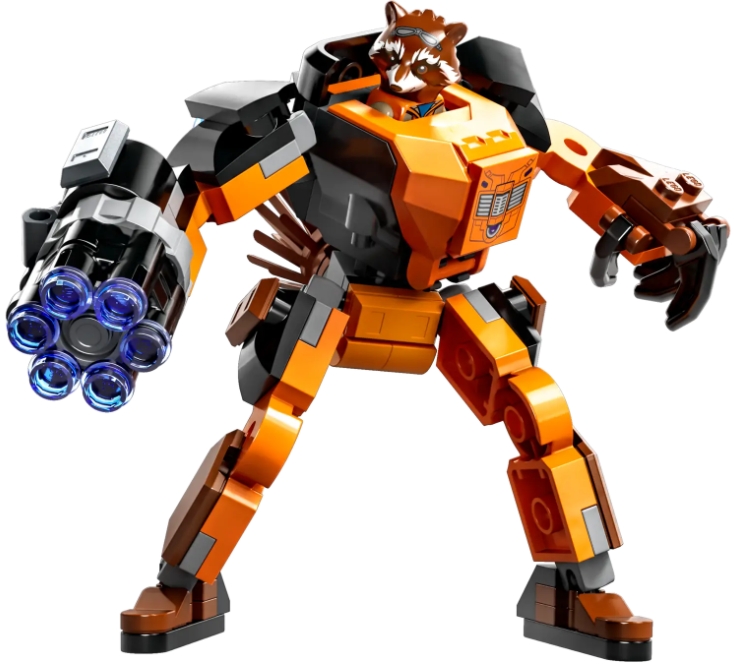 Constructor Lego Marvel Rocket Mech Armor 76243 de la 6+ ani photo 2