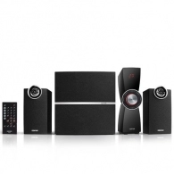 Edifier C2XB Black, 2.1/ 64W (40W+2x12W) RMS, with External Amplifier, remote control, Audio in: Bluetooth 4.0, USB, SD card, RCA, 3.5mm jack, sub. wooden, (sub.6,5" + satl. (3"+3/4") 