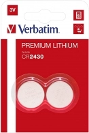 Verbatim Lithium Battery CR2430 3V 2pcs 
