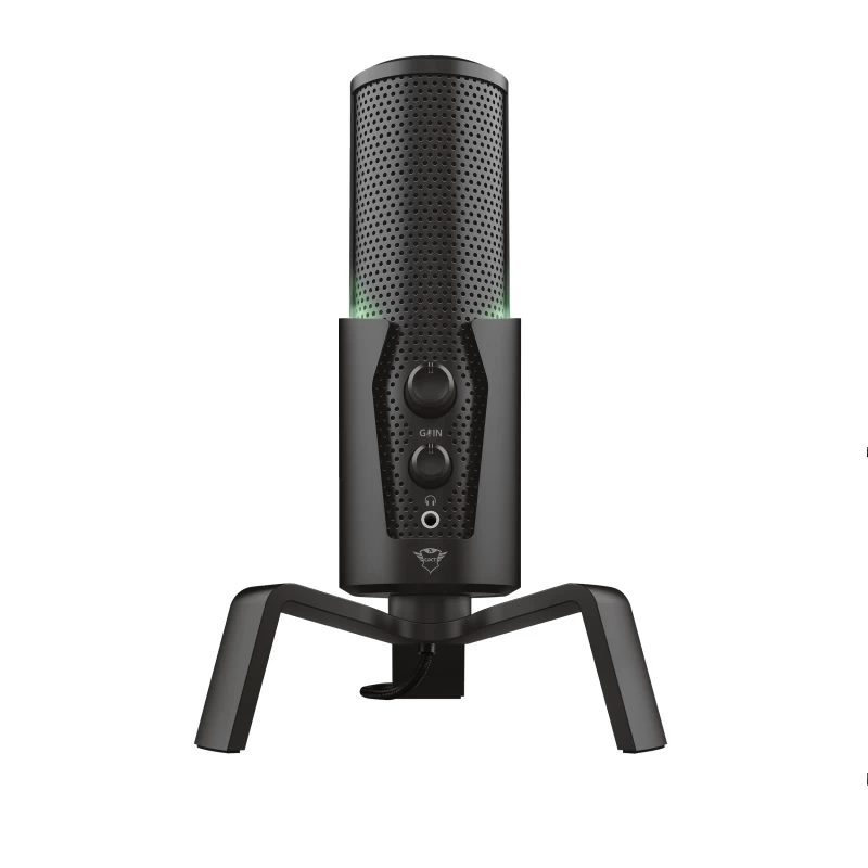Trust Gaming GXT 258 Fyru USB 4-in-1 Streaming Microphone, Digital USB connection, 4 recording patterns: cardioid, bidirectional, stereo and omnidirectional for optimised audio recordings in any situation, Adjustable LED lighting in 5 colours, 1.8m photo 3