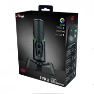 Trust Gaming GXT 258 Fyru USB 4-in-1 Streaming Microphone, Digital USB connection, 4 recording patterns: cardioid, bidirectional, stereo and omnidirectional for optimised audio recordings in any situation, Adjustable LED lighting in 5 colours, 1.8m thumbnav 7