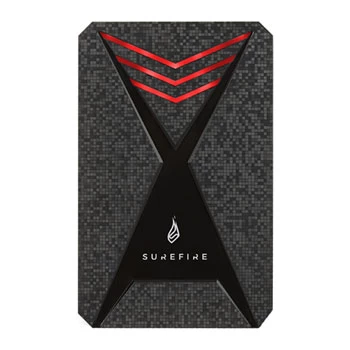 2.5” External SSD 512GB  Surefire GX3 Gaming SSD (by Verbatim), USB 3.2 Gen 1, Black/Red, Includes USB-C Adapter, Ultra-small and lightweight SSD, Stylish black design with a 3D surface, Nero Backup Software photo 1