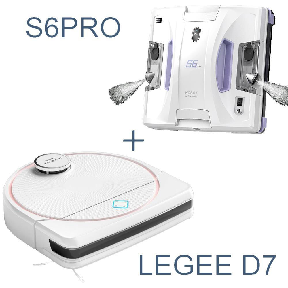 Bundle HOBOT ”Vacuum Cleaning Robot Legee D7 + Window Cleaning Robot S6 Pro” photo 1