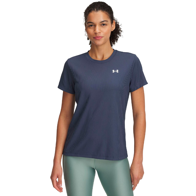 Tricou Under Armour Tech Rib SSC / Femei / XL / Gri photo 2