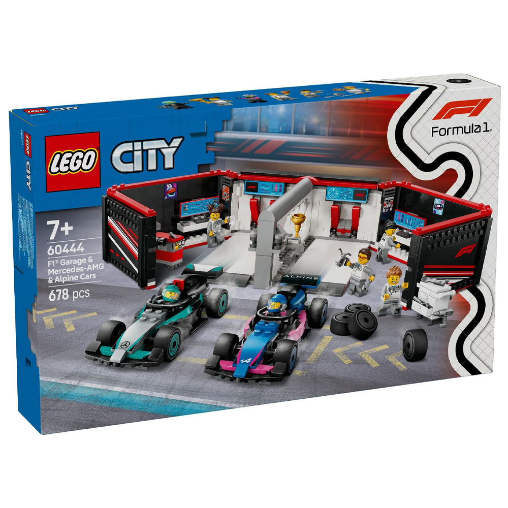 Конструктор Lego City F1® Garage & Mercedes-AMG & Alpine Cars 60444  от 6+ лет photo 1